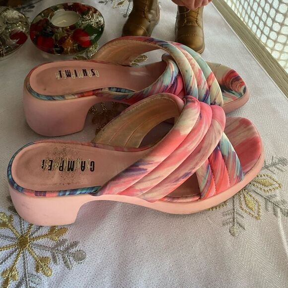 Camper twins women's crossed sandals with heel size 37 - Picture 10 of 10